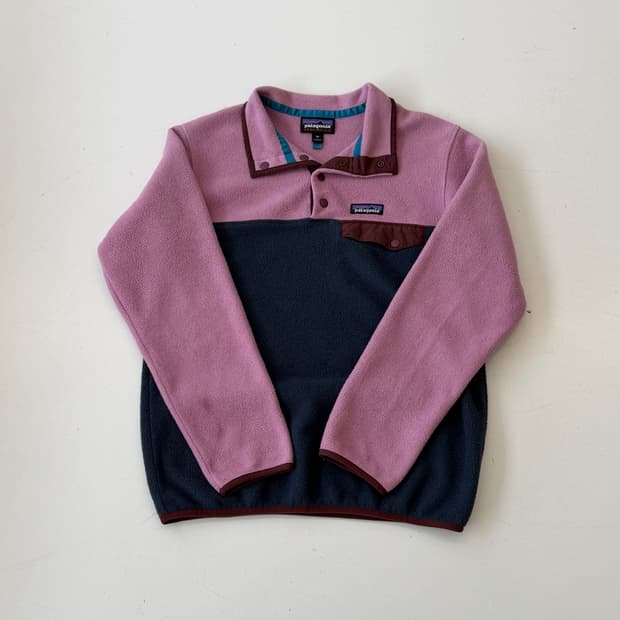 Patagonia 파타고니아 신칠라 스냅티 플리스 (핑크/네이비) XS