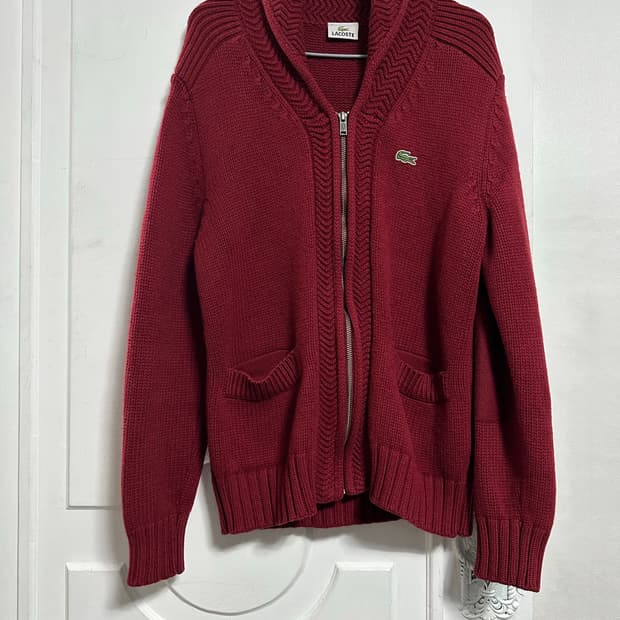 라코스테 숄카라 울 집업