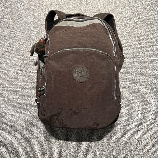 키플링 백팩 브라운
