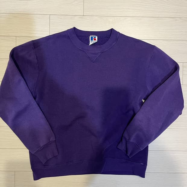 90s 빈티지 러셀 스웻셔츠 M 퍼플