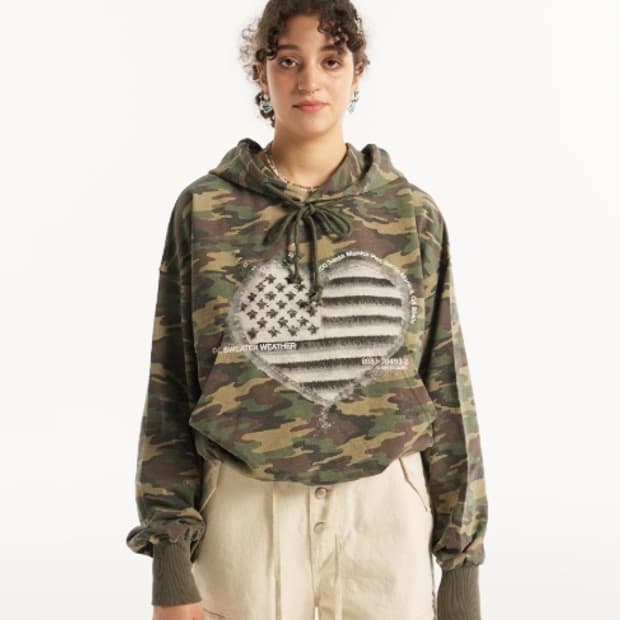 [새상품,4] 베니조프로덕트 후드 후디 카모 Venyjoproduct