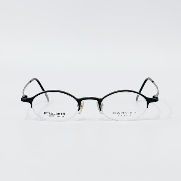 키지클럽 CARVEN 블랙 반무테 데드스탁 빈티지안경