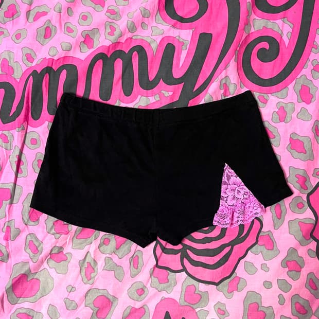 MA*RS마즈 블랙핑크 레이스 룸웨어&이너 숏팬츠 히메오네갸루 아게하핀터