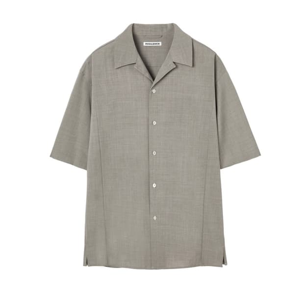 인사일런스 라이트 울 숏슬리브 셔츠 SAND BEIGE M사이즈