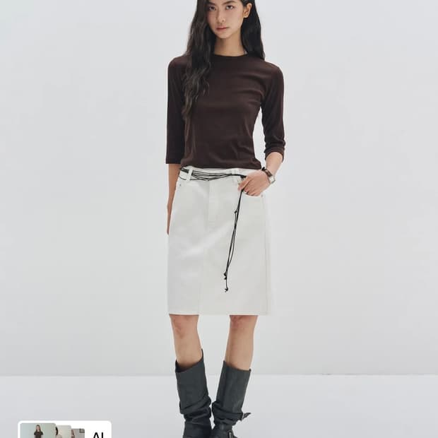 데케트우먼 스커트 (Signature Midi Skirt) M