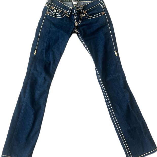 트루릴리전 바지 s 로우라이즈 데님 