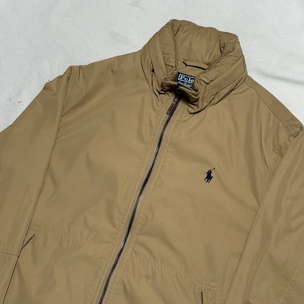 M 폴로랄프로렌 베이지 페리 폴리쉘 자켓