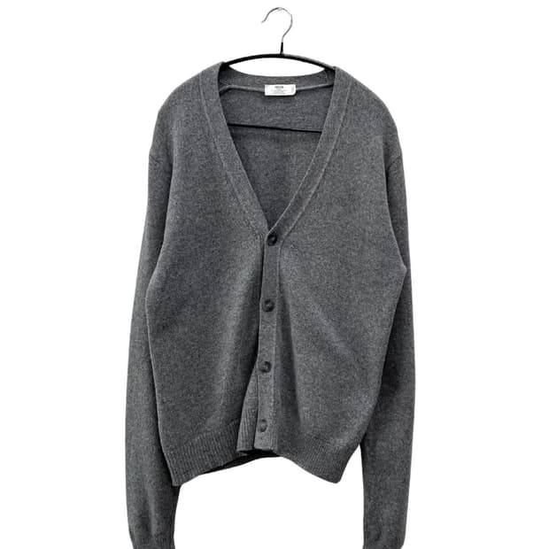 (L) MNG 남성 울캐시미어 가디건 그레이