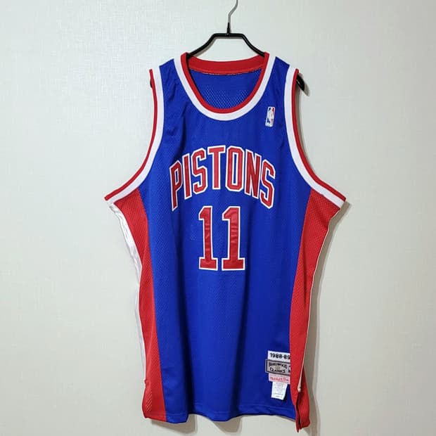 NBA 미첼앤네스 Detroit Pistons 농구져지