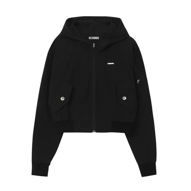 미세키서울 포켓 후드자켓 Black