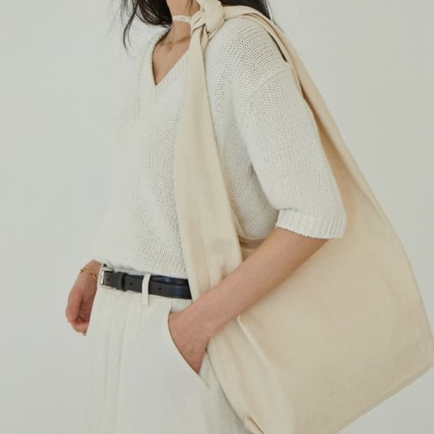 얼바닉30 노트백 knot bag 에크루