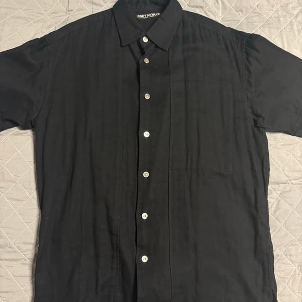 이세이 미야케 맨즈 화이트라벨 반팔 셔츠