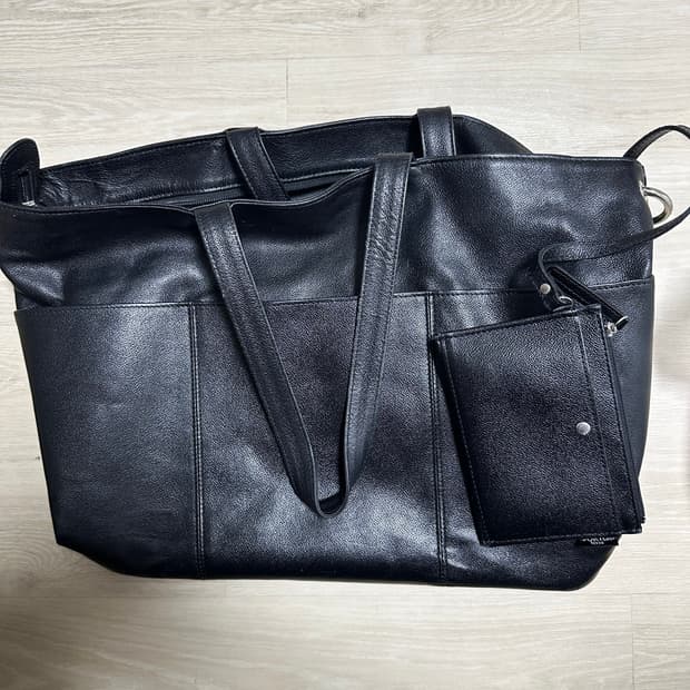 PORTER 요시다 포터 레더 토트백 블랙