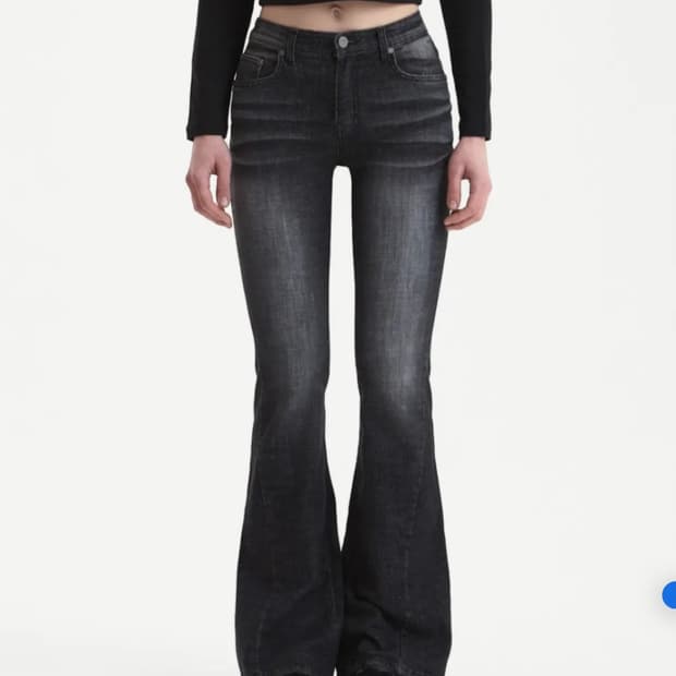 시너진 캣워싱 데님 팬츠 블랙 L