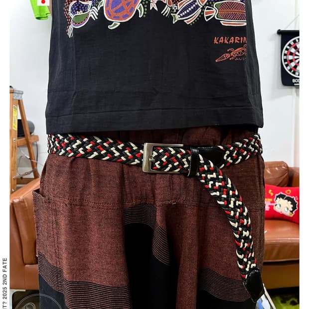 TAKEO KIKUCHI Vintage Woven Long Belt