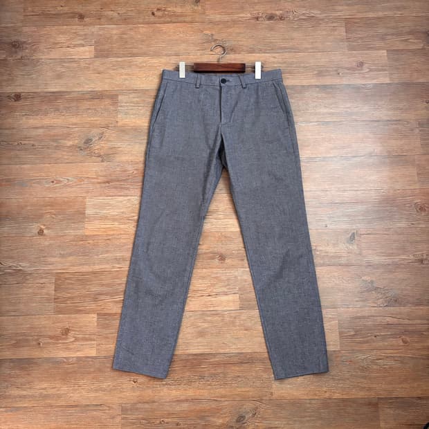 띠어리 32 슬림 그레이 팬츠 슬랙스 스판 세련된 실루엣