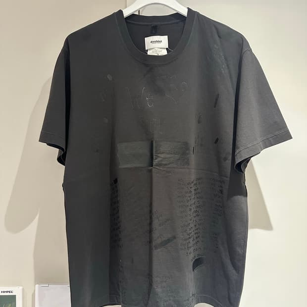 더블렛 사인 프린팅 티셔츠 M