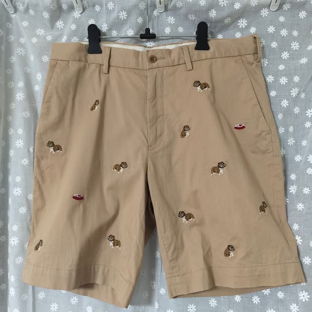 폴로랄프로렌 불독 자수 치노 쇼츠 32