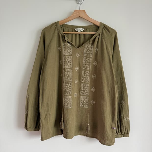 써스데이 아일랜드(Thursday Island) 코튼 블라우스