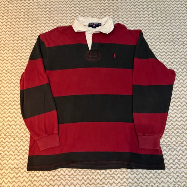 90s 폴로 스포츠 럭비셔츠