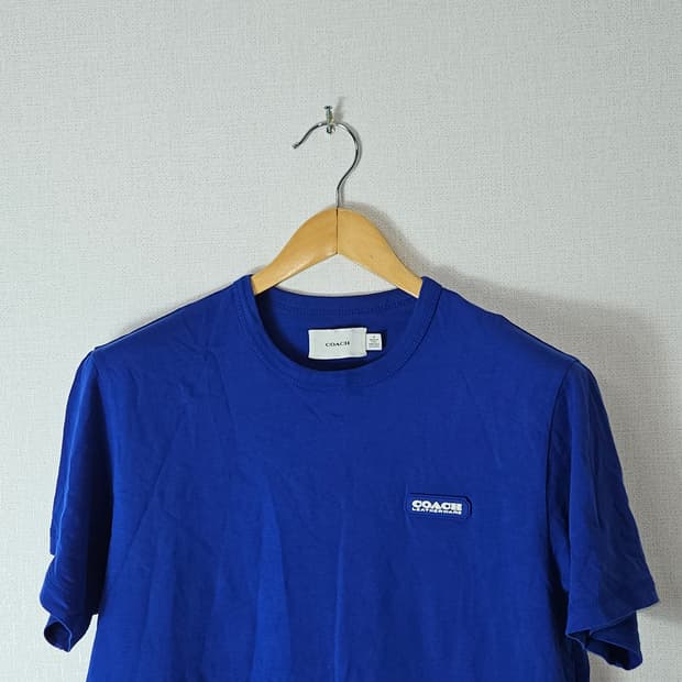 COACH 코치 맨즈 에센셜 티셔츠 워터블루 M 100 정품