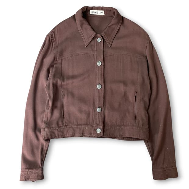 JPN 돈나우노 초코브라운 코튼 자켓 L