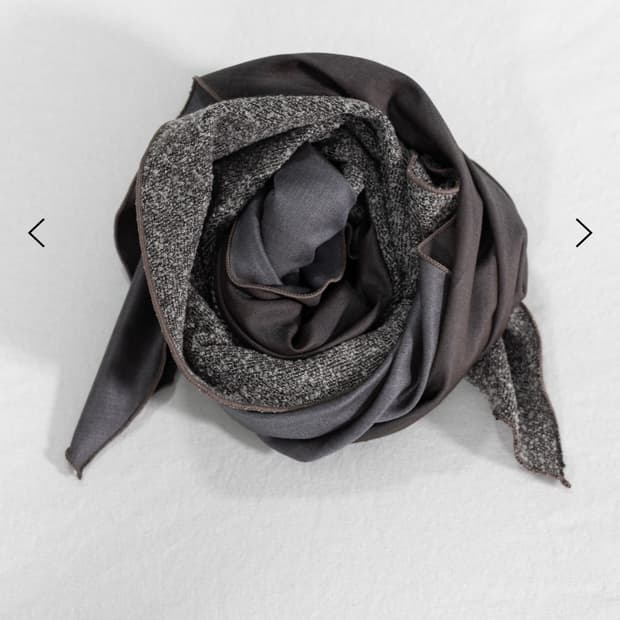 Seam scarf (Boucle brown / Silky brown)
