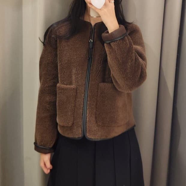 자라 시어링 뽀글이 퍼 자켓