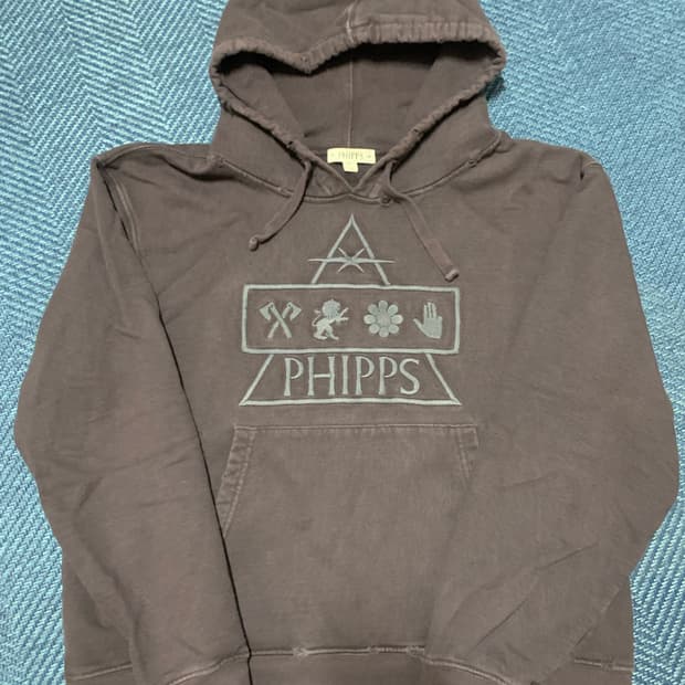 Phipps 핍스 로고자수 후드 L