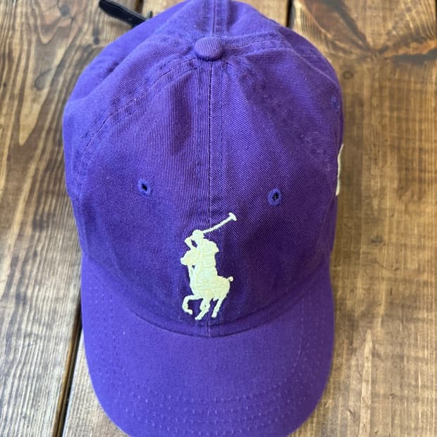 폴로 빅포니 퍼플 볼캡 