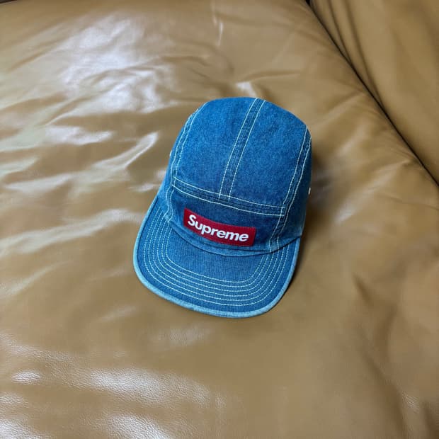 Supreme 슈프림 데님 캠프캡 모자 (Washed Denim)