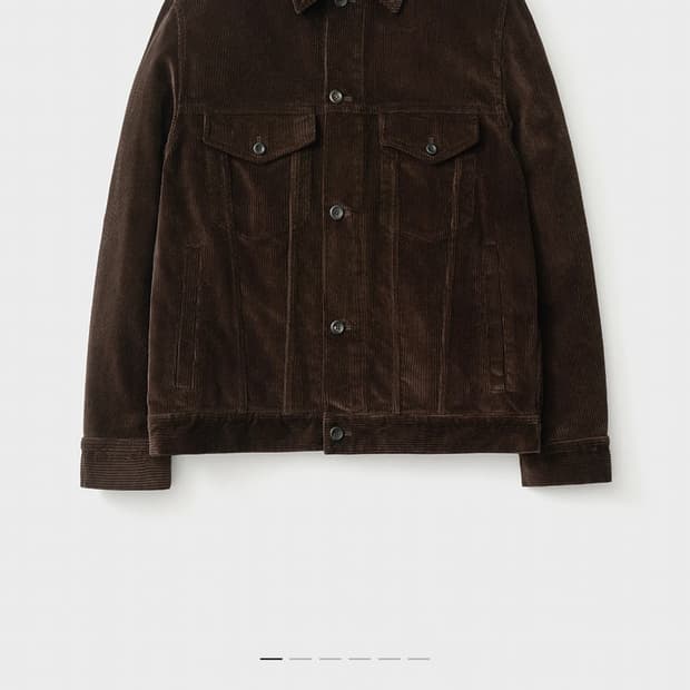 (2) 포터리 코듀로이 트러커 자켓 브라운