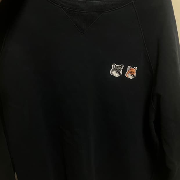 메종키츠네 더블 폭스 맨투맨 