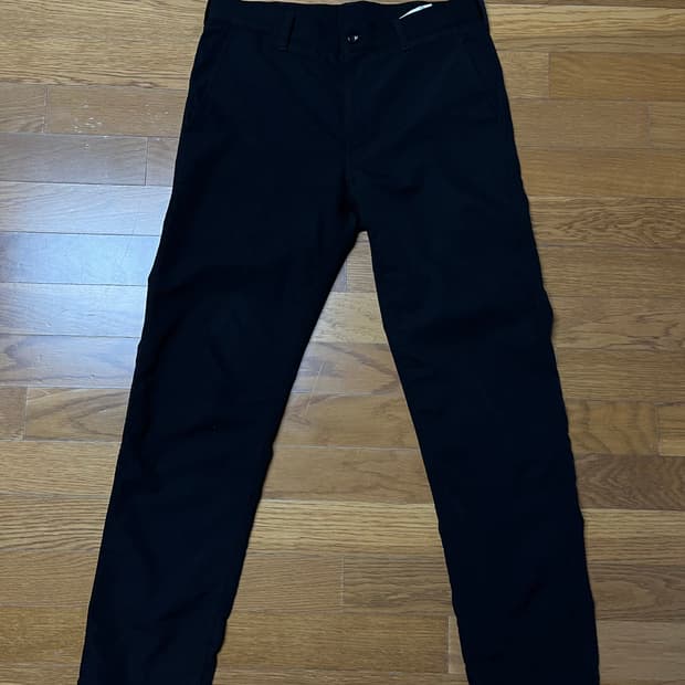 꼼데가르송 울 개버딘 퍼커링 팬츠