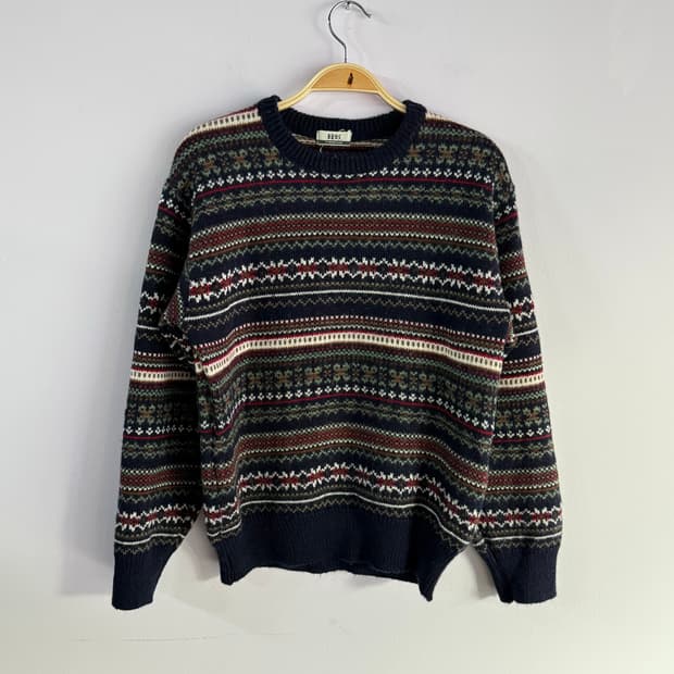 made in japan) 네이비 울니트