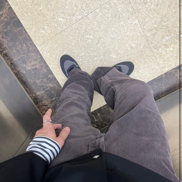 해칭룸 x BUJ 코듀로이 팬츠 퍼플