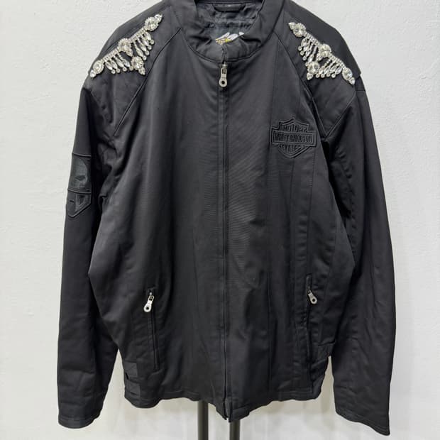 정품) 할리데이비슨 남성 블랙 라이더 자켓 XL