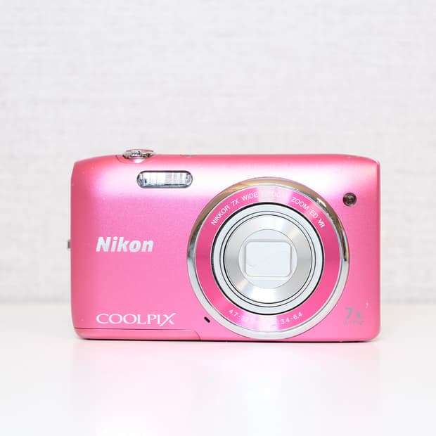 니콘 쿨픽스 S3500 빈티지 디카 핑크