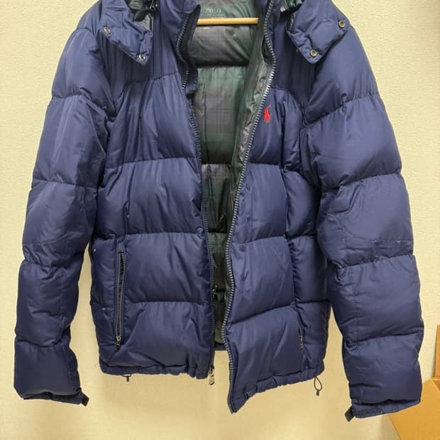 폴로 랄프로렌 남성 네이비 패딩 점퍼 M