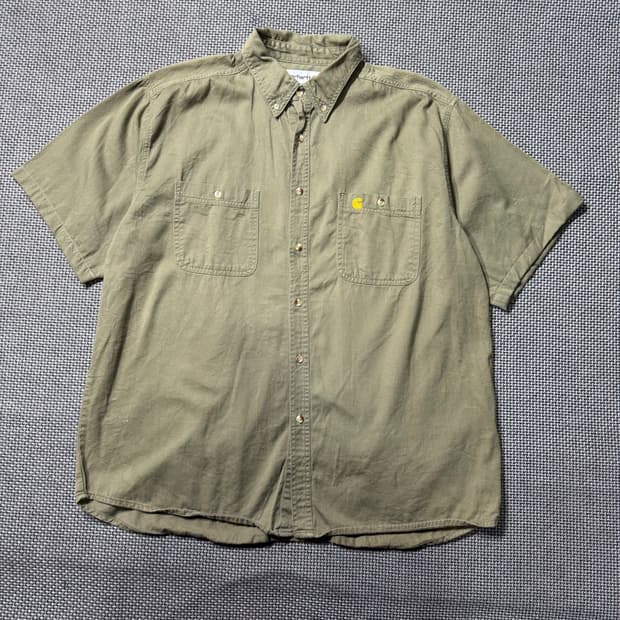 빈티지 칼하트 하프 워크셔츠 (XL/110) OLD_8721