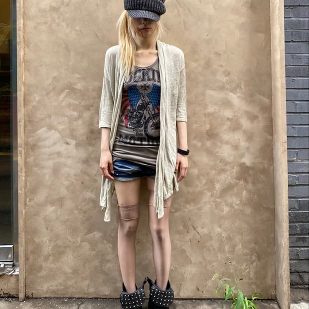 Matcha green sheer draped cardigan
