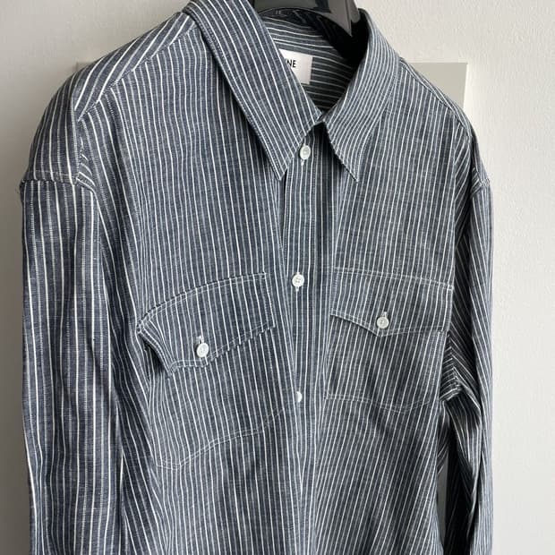 [BTS 지민님 착용] 셀린느 20ss 히코리 스트라이프 셔츠