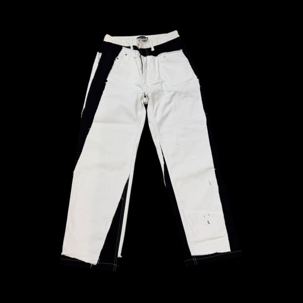 서저리 투톤 리컨스트럭션 데님 팬츠