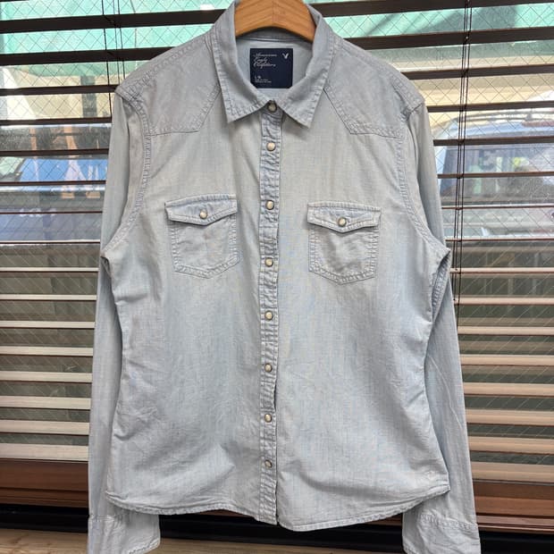 아메리칸 이글 연청 웨스턴 데님 셔츠 American Eagle