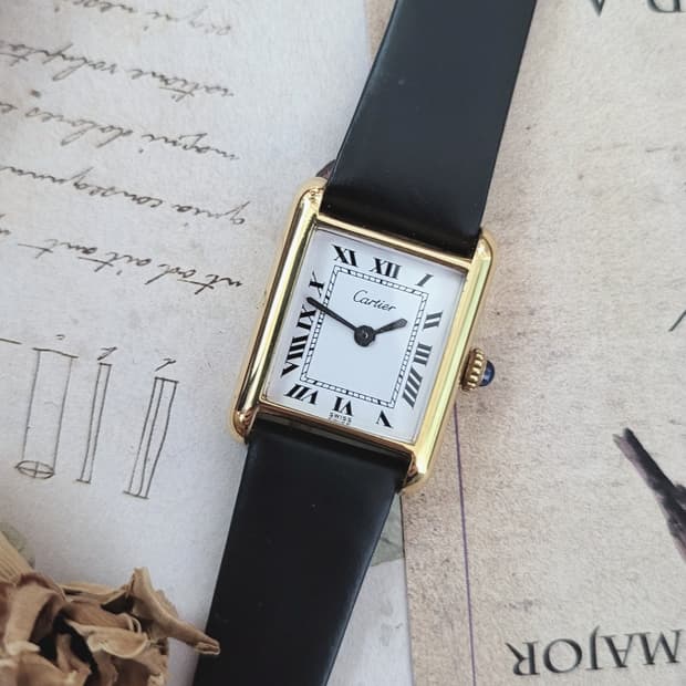 [특가상품]정품 까르띠에 프리 머스트 탱크 여성용 수동시계