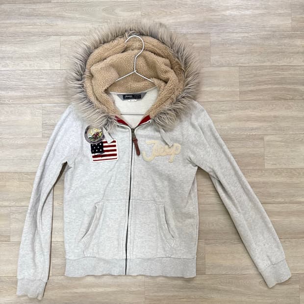 지프 퍼 후드집업 S