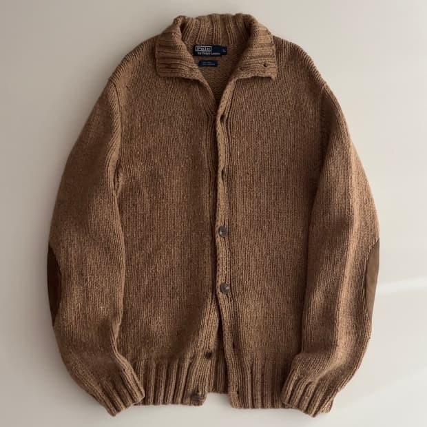 폴로 랄프로렌 헤비 니트 가디건  XL