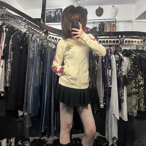 Raw 7 cashmere 100% 트위티 후드집업