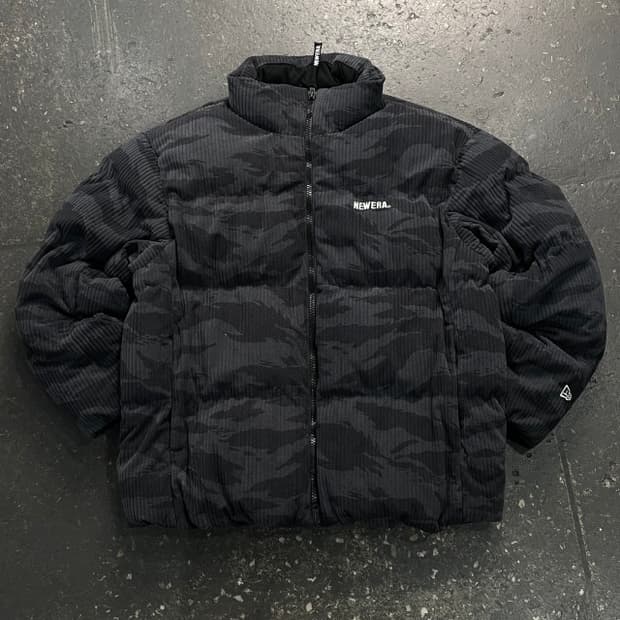 100 뉴에라 코듀로이 카모 푸퍼 패딩 