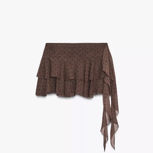 Zara 프릴 도트 스커트